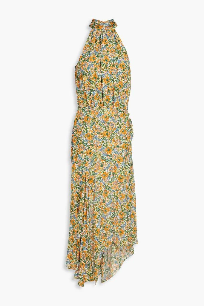 VERONICA BEARD Leia printed silk-chiffon midi dress 1