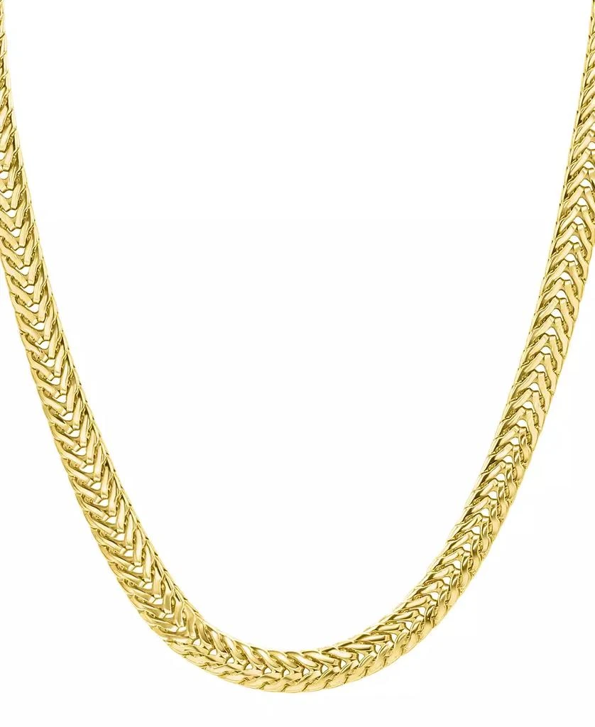 ADORNIA Gold Wheat Herringbone Chain Necklace 3