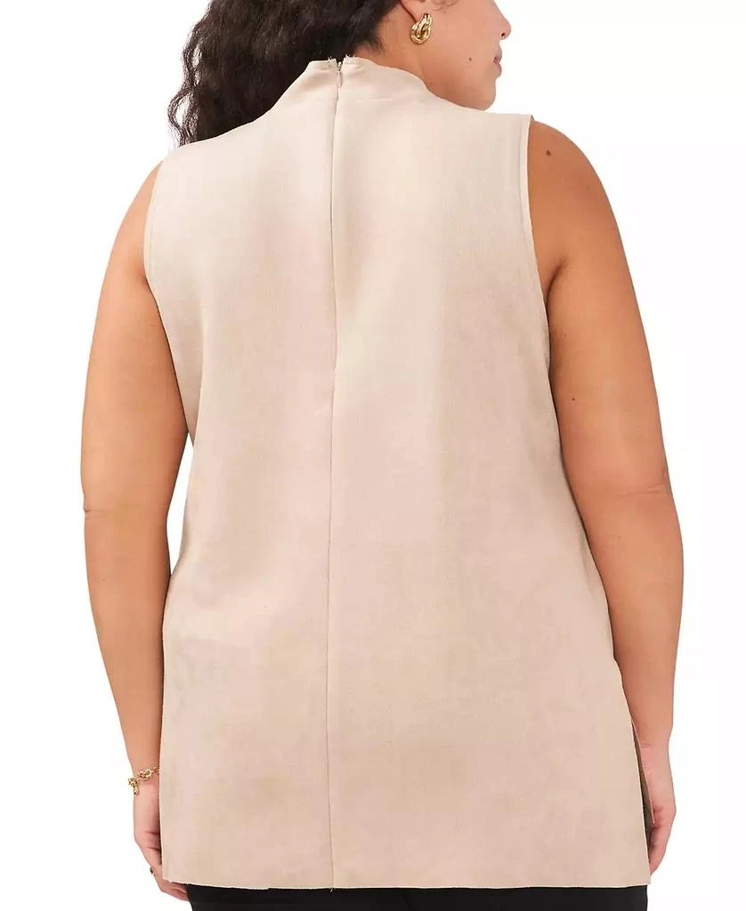 Vince Camuto Plus Size Sleeveless Faux-Suede Top 2