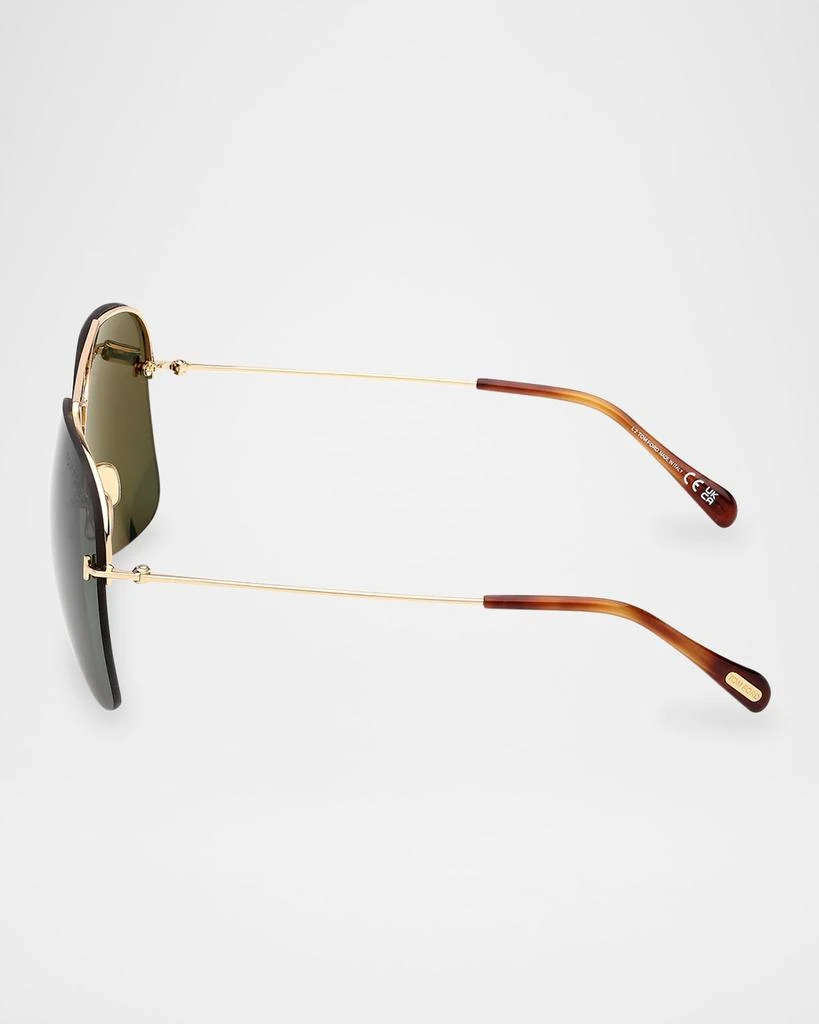 Tom Ford Men's Mackenzie-02 Metal Photochromic Aviator Sunglasses 4