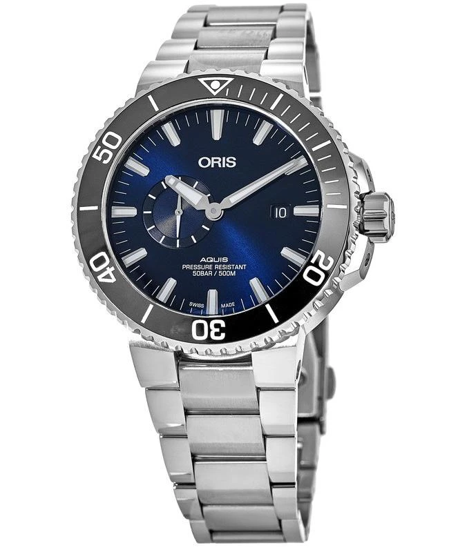 Oris Oris Aquis Small Second, Date Automatic Blue Dial Stainless Steel Men's Watch 01 743 7733 4135-07 8 24 05PEB 1
