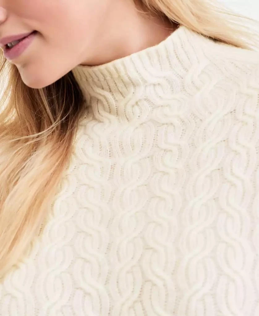 Charter Club Women's 100% Cashmere Cable-Knit Mock Neck Midi Dress, Macy's Exclusive 4