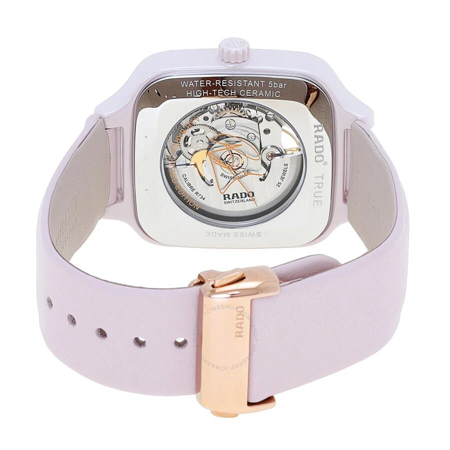 Rado True Square x Ash Barty Limited Edition Automatic White Mother of Pearl Dial Ladies Watch R27123905 3
