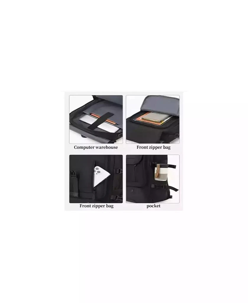 BATFOX Anti-Theft Laptop Backpack with Shoe Compartment - Convertible Business 
Hiking Bag, Heavy-Duty Nylon Travel Backpack 4