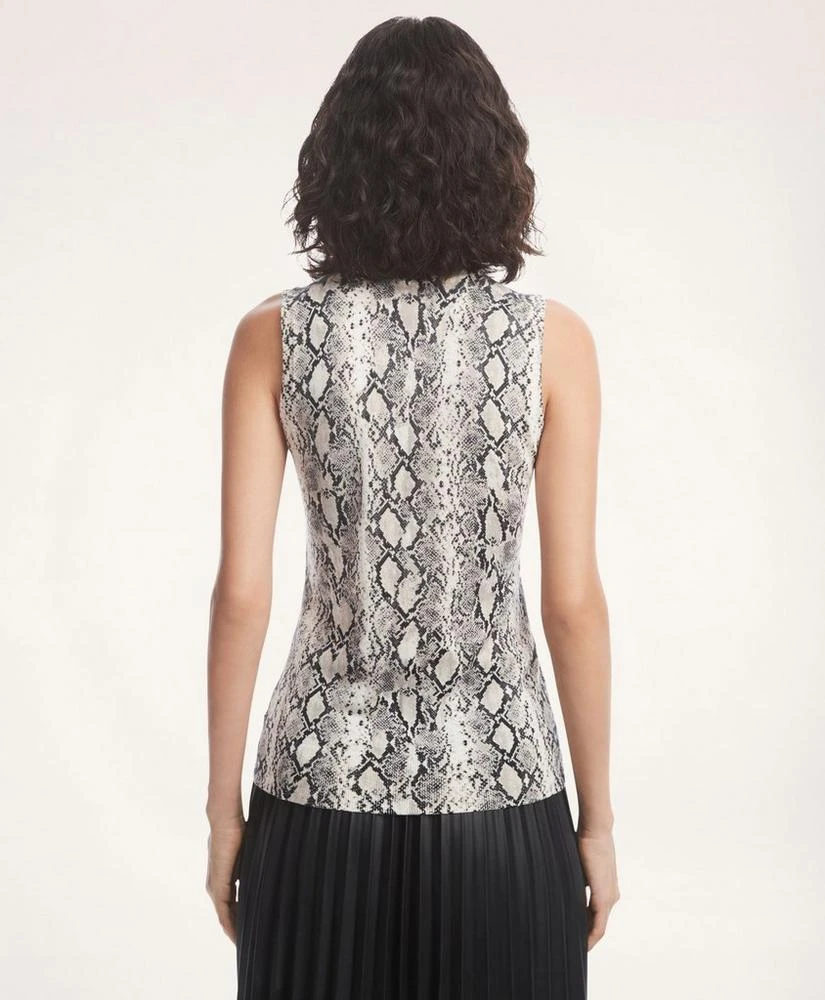 Brooks Brothers Merino Wool Snake Print Shell 2