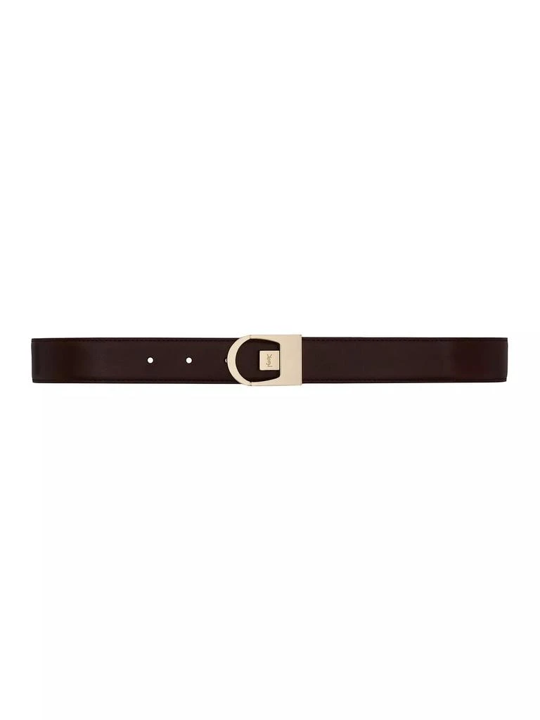 Yves Saint Laurent Reversible Belt in Smooth Leather 1