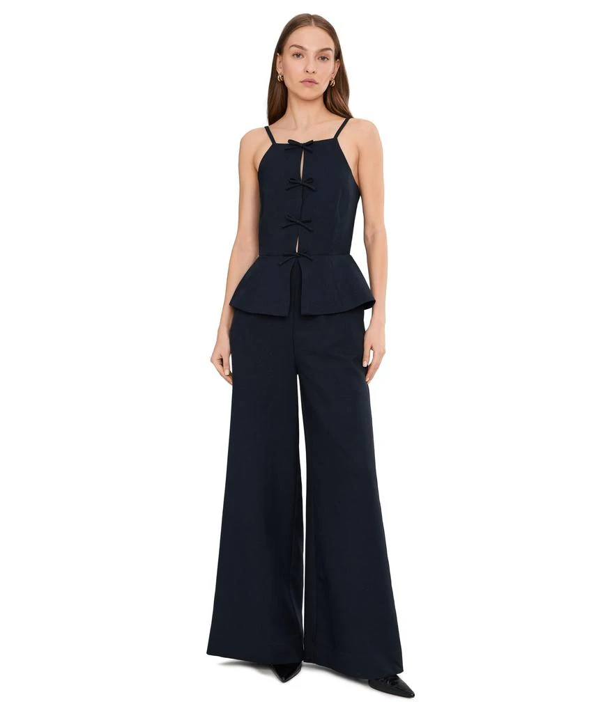 Avec Les Filles Bow Vest Twofer Jumpsuit
