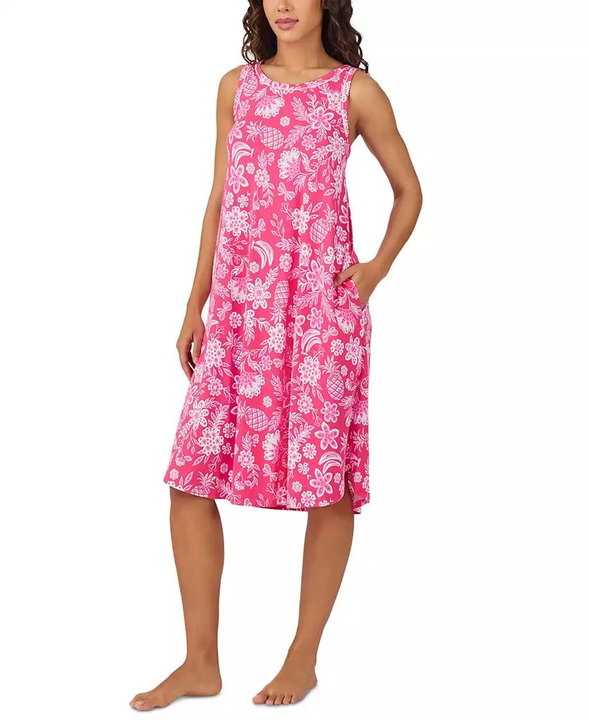 Cuddl Duds Women's Printed Sleeveless Midi Nightgown 3