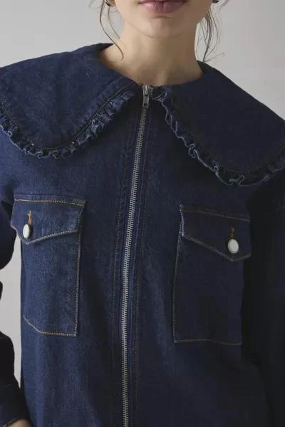 Kimchi Blue Kimchi Blue Freddie Ruffle Collar Denim Jacket 3