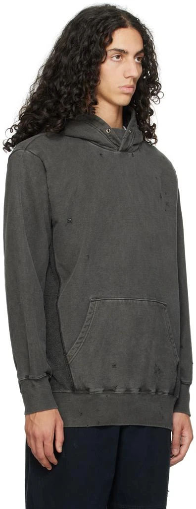 UNDERCOVER Gray Distressed Hoodie 2