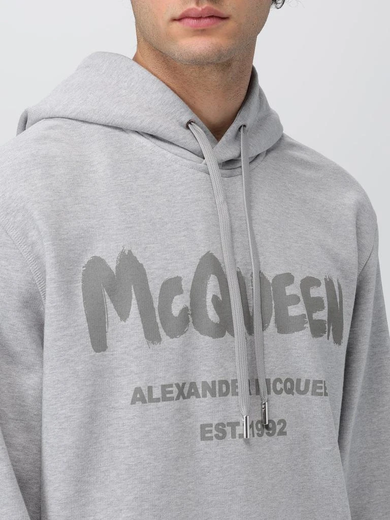 ALEXANDER MCQUEEN Alexander McQueen Graffiti sweatshirt in cotton with logo print 5