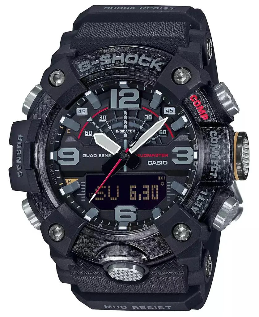 G-Shock Men's Analog-Digital Connected Mudmaster Black Resin Strap Watch 53.1mm 1