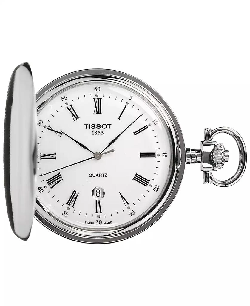 Tissot Unisex Swiss Savonnette Stainless Steel Pocket Watch 49mm 1