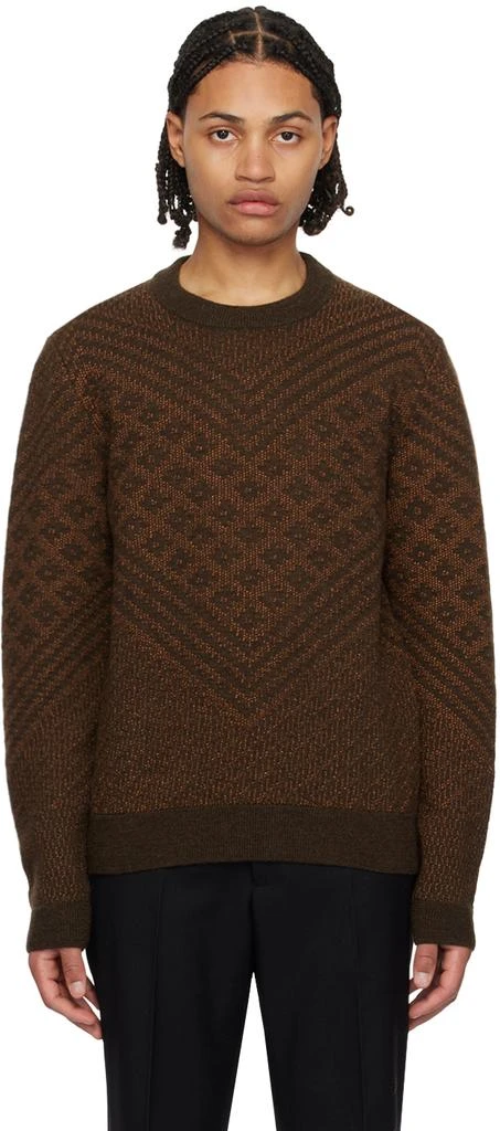 WALES BONNER Brown Henri Sweater 1
