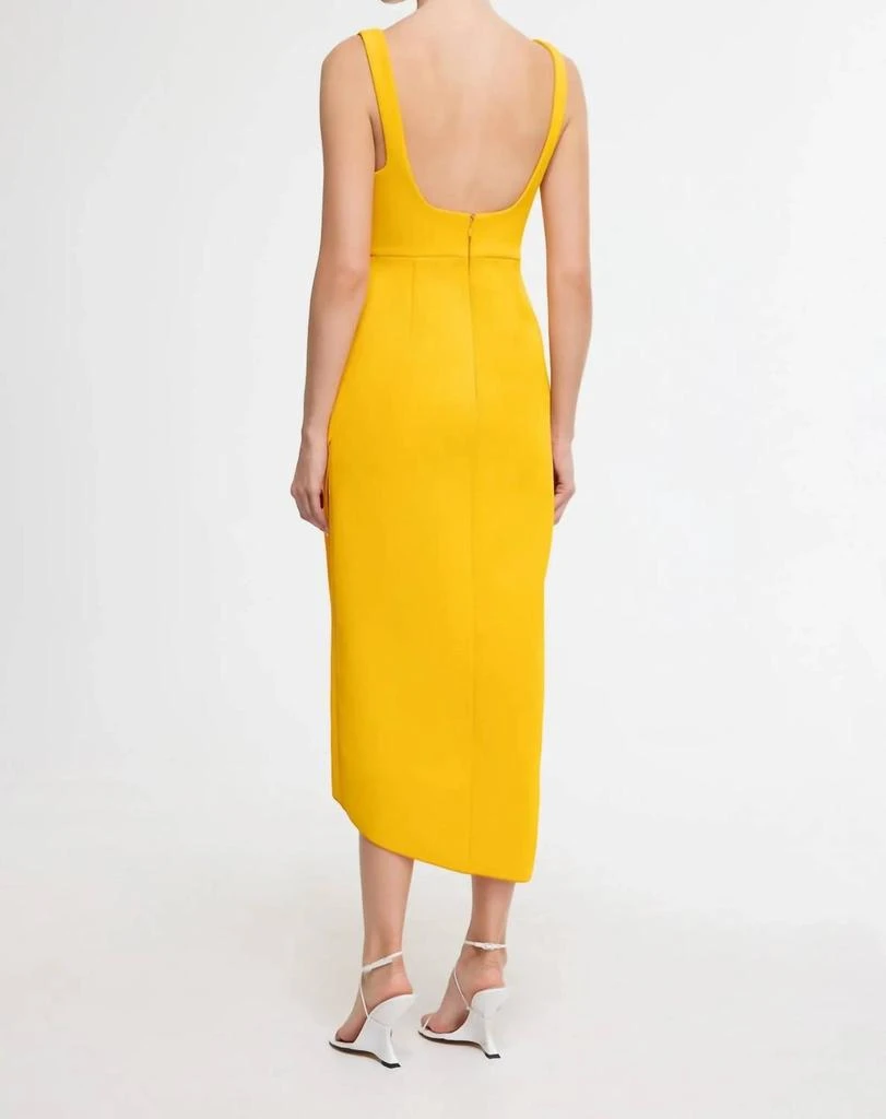 Acler Hewton Midi Dress In Marigold 3