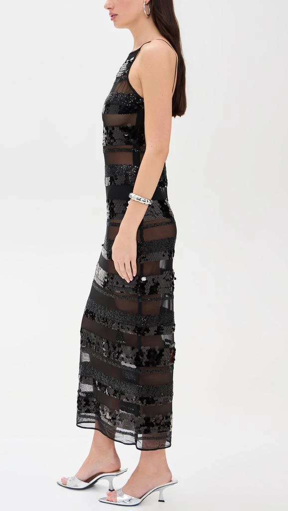 OSEREE Sequins Stripe Long Dress 3