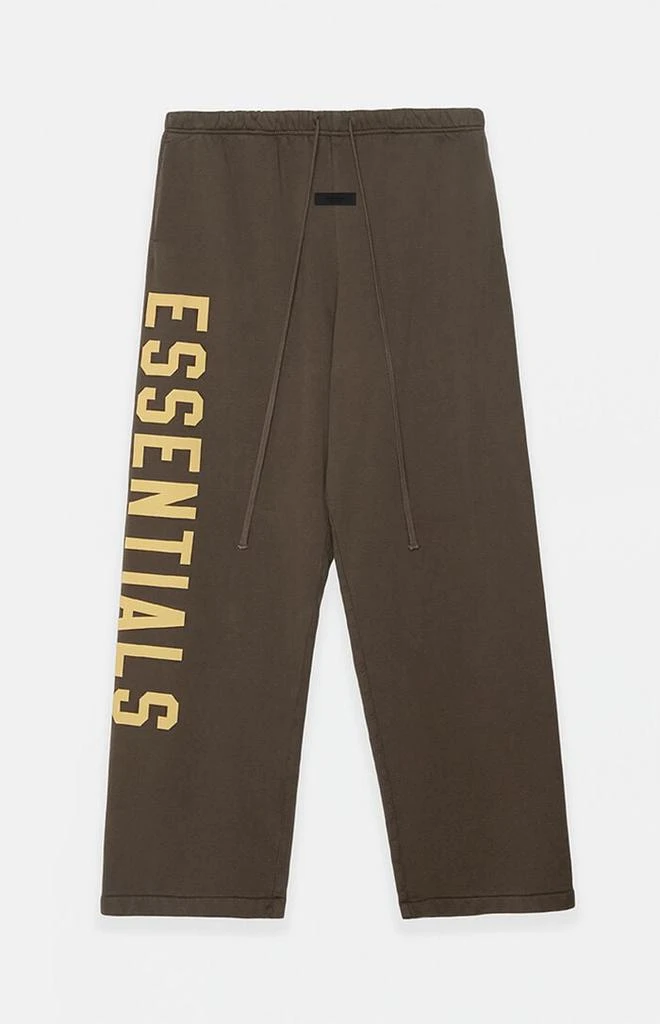 Essentials Brown Heavy Fleece Relaxed Sweatpants 1