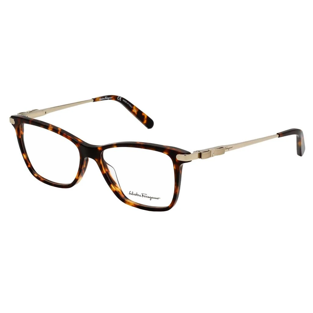 Salvatore Ferragamo Salvatore Ferragamo Women's Eyeglasses - Dark Tortoise/Gold Acetate Frame | SF2872 272 1