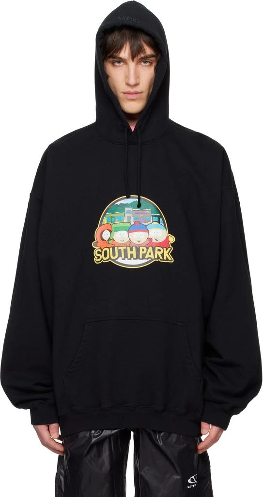 Vetements Black 'South Park' Oversized Hoodie 1
