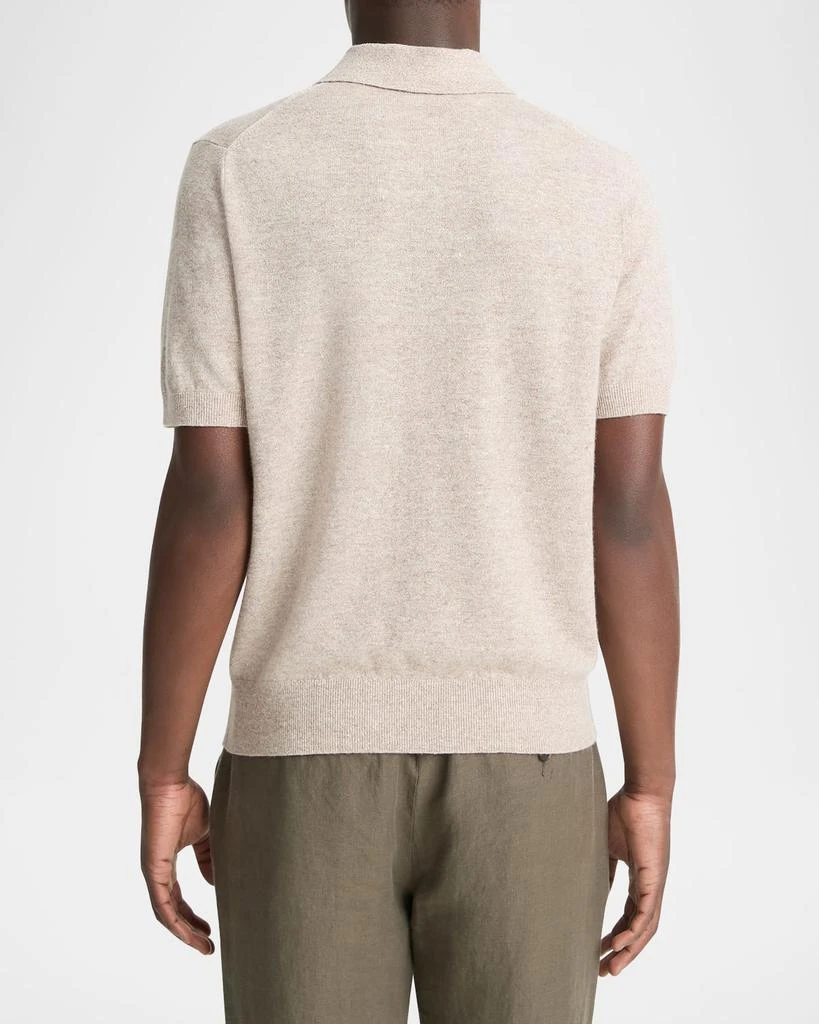 Vince Men's Linen, Wool and Cashmere Polo Sweater 3