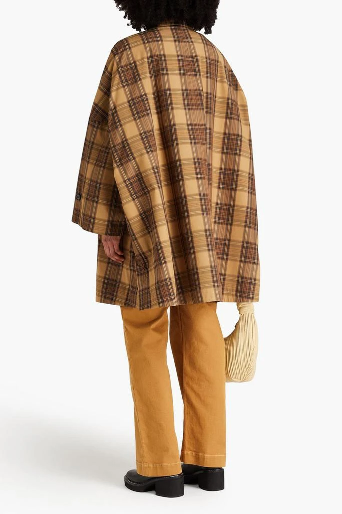 Totême Oversized checked shell raincoat 3