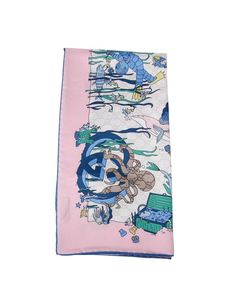 Gucci Gucci Graphic Print Scarf