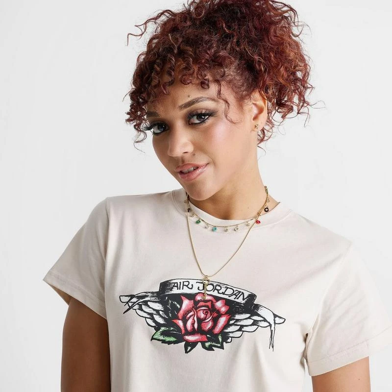 Jordan Women's Jordan Flight Rose Wing Slim-Fit Graphic T-Shirt 5