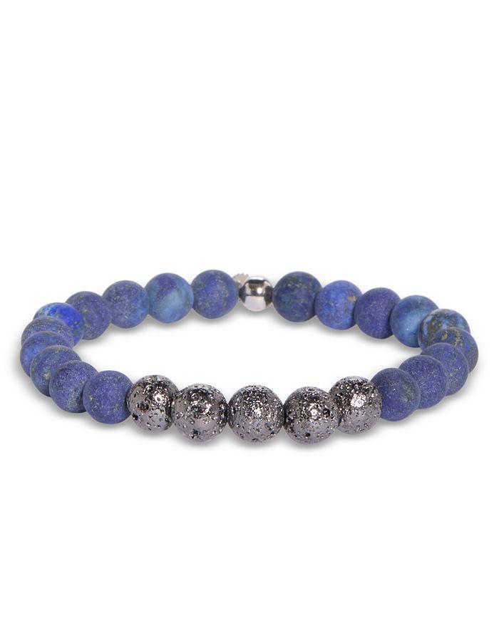 Tateossian Lava & Crystal Beaded Bracelet