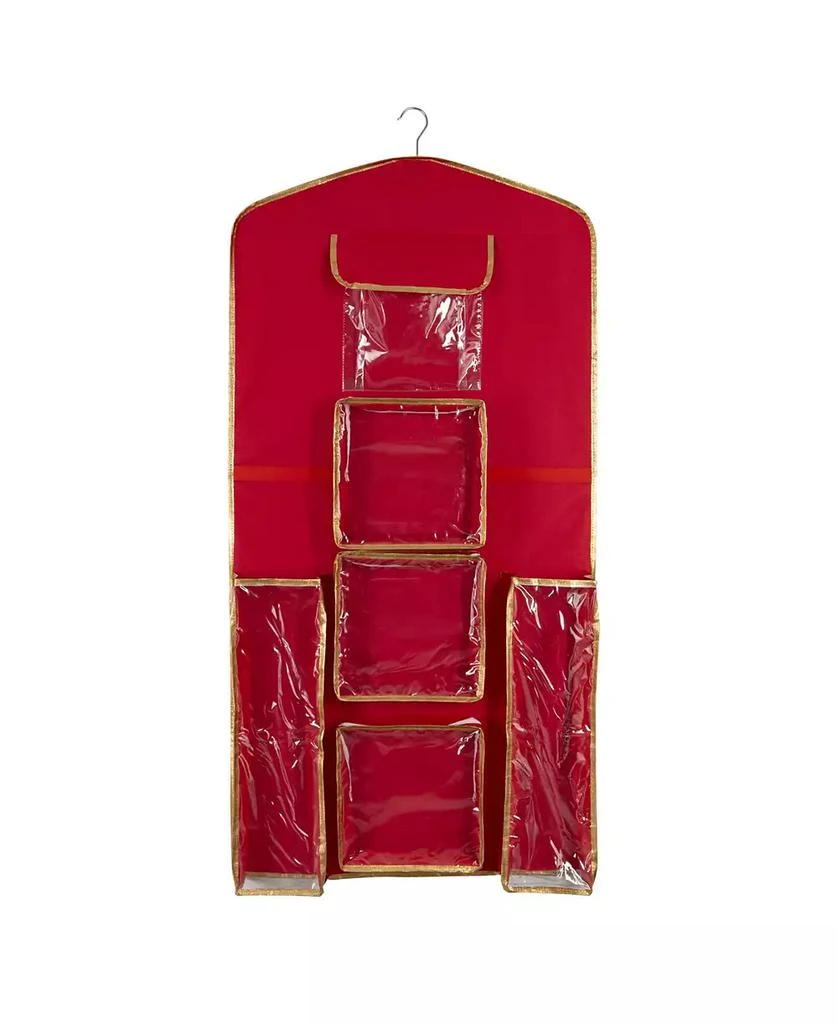 Simplify 8 Compartment Hanging Holiday Gift Wrap Organizer 1
