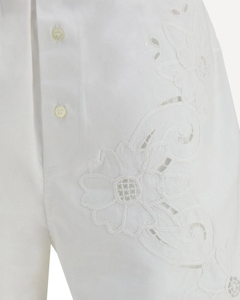 MARINE SERRE Linen Shorts 4