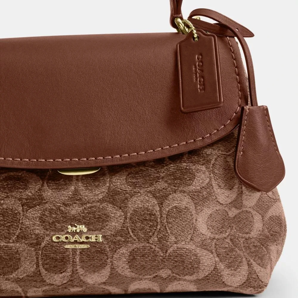 Coach Emory Top Handle Bag In Signature Chenille 8