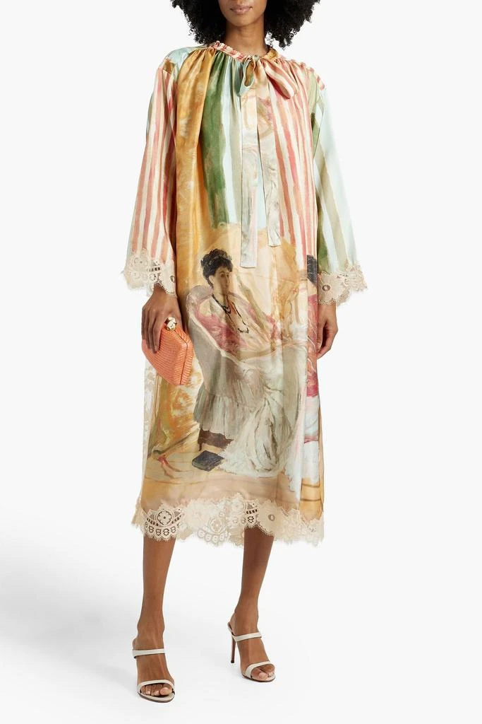 Shop Corded lace-paneled printed silk-twill midi dress on Sale at  BeyondStyle  Get 56% Off Corded lace-paneled printed silk-twill midi dress  with Limited-Time Flash Deals, Exclusive Discounts, and Special Offers.  Enjoy Unbeatable