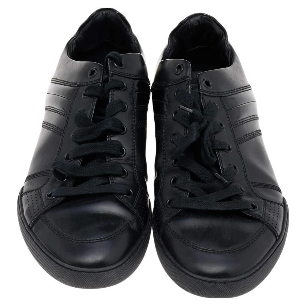 Dior Dior Homme Black Patent and Leather Low Top Sneakers Size 39.5 3