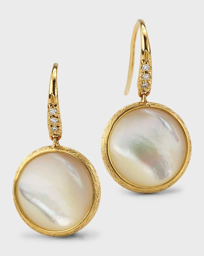 Marco Bicego Jaipur Color Drop Earrings with Diamonds and Mother-of-Pearl 1