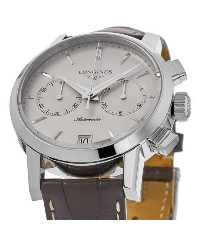 Longines Longines The Longines 1832 Automatic Chronograph Leather Strap Men's Watch L4.829.4.92.2 2