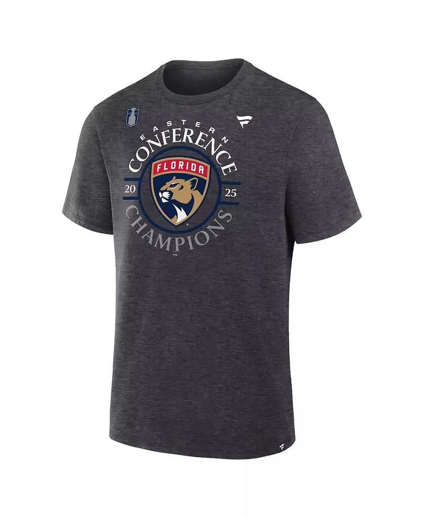 Fanatics Men's Heather Charcoal Florida Panthers 2025 NHL Eastern Conference Champions Locker Room T-Shirt