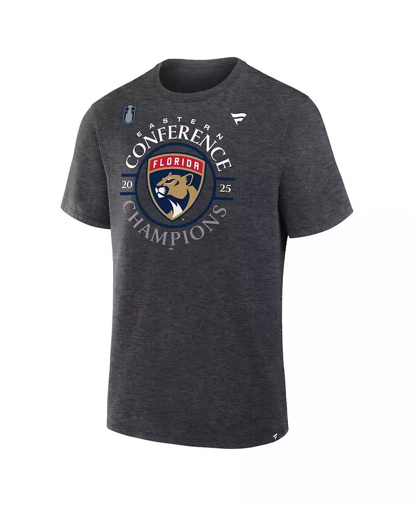 Fanatics Men's Heather Charcoal Florida Panthers 2025 NHL Eastern Conference Champions Locker Room T-Shirt 2