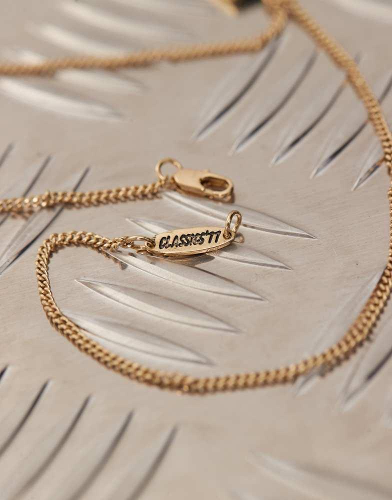 CLASSICS 77 Classics 77 all seeing eye square pendant chain necklace in gold