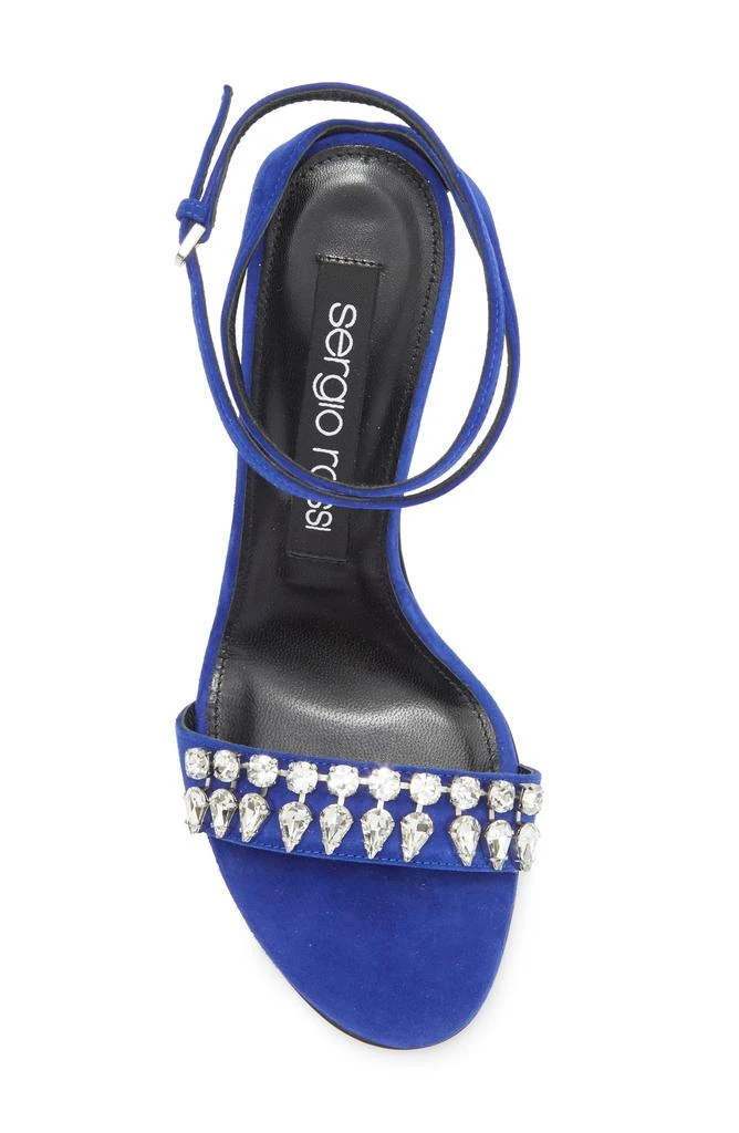 Sergio Rossi Crystal Ankle Wrap Sandal 5