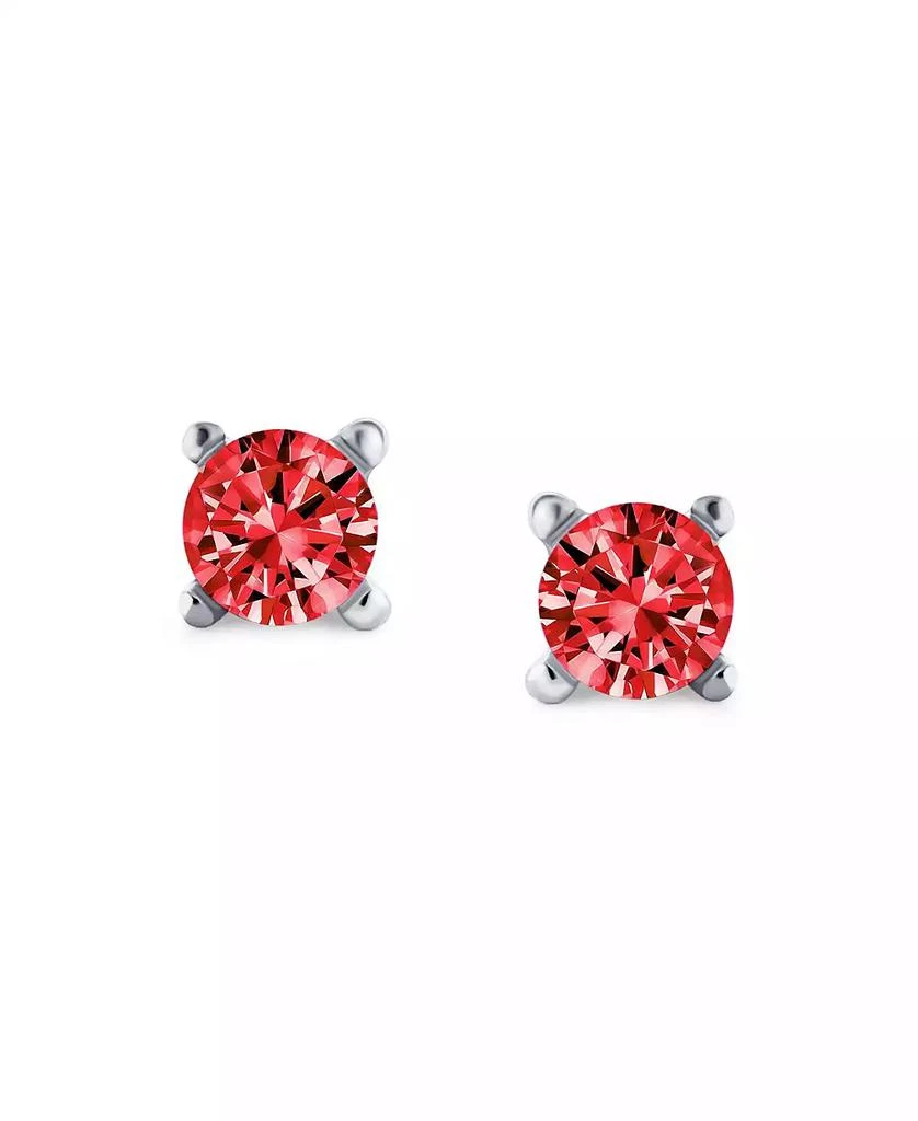 Bling Jewelry Minimalist Tiny 0.25CTW CZ Cubic Zirconia Solitaire Cartilage Stud Earrings Sterling Silver Screwback Posts 3