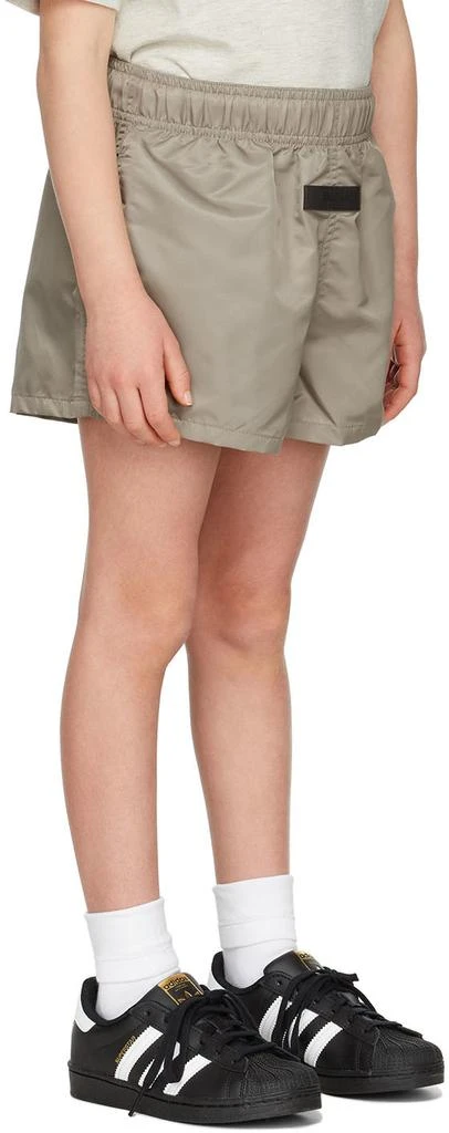 Essentials Kids Taupe Running Shorts 3