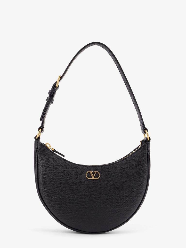 Valentino Camel Leather Medium Hobo Vlogo Moon Handbag