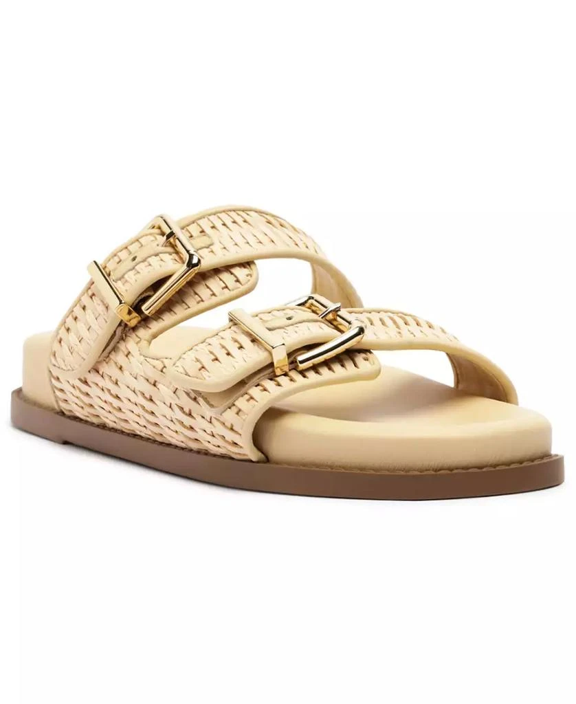 Schutz Women's Naomi Round Toe Flat Sandals 1