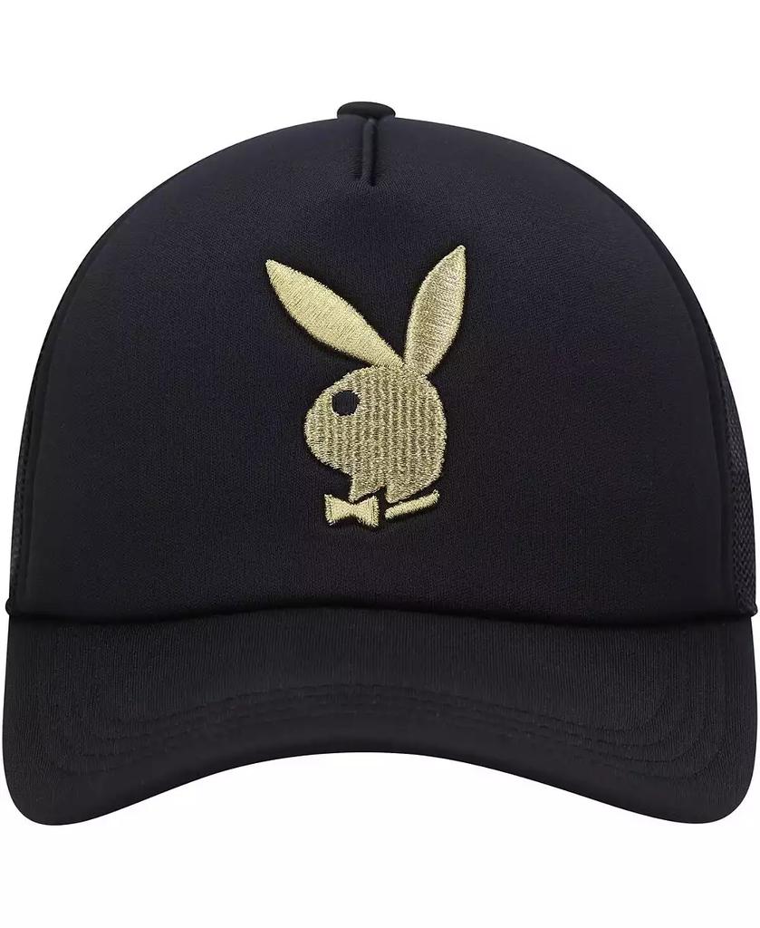 Playboy Men's Black Foam Trucker Snapback Hat