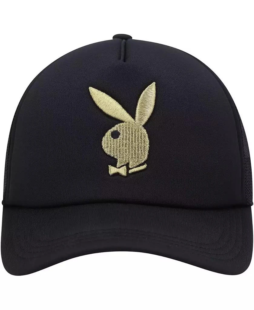 Playboy Men's Black Foam Trucker Snapback Hat 3