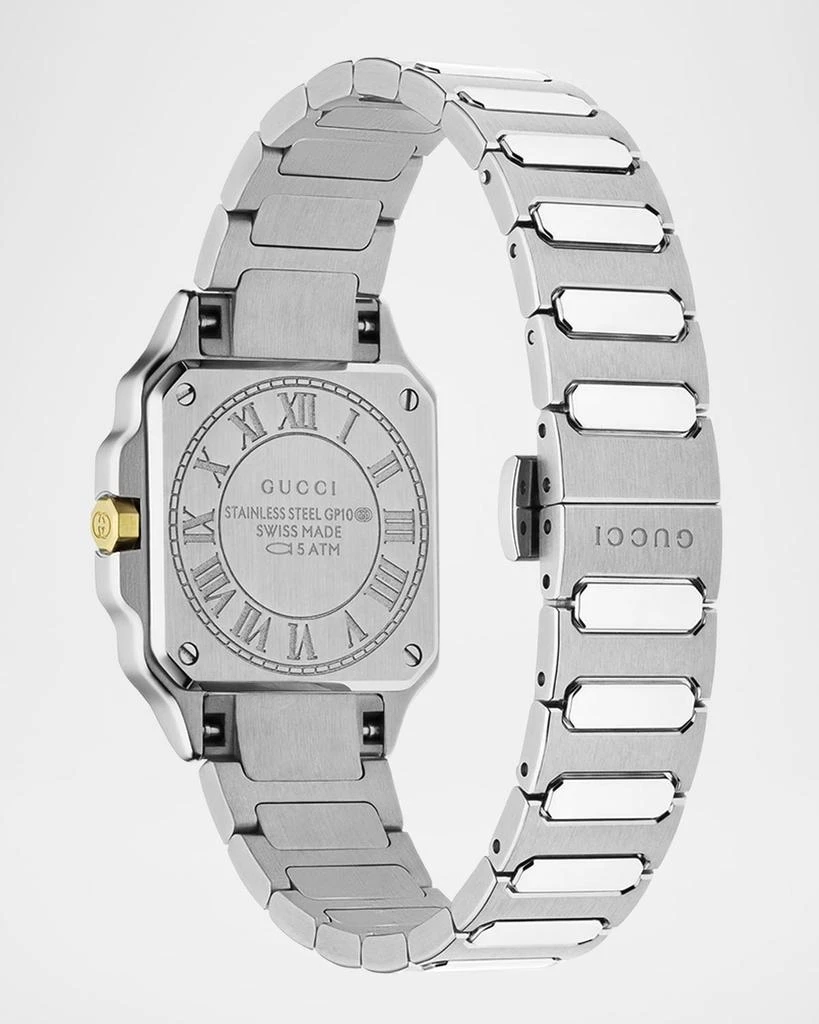 Gucci Two-Tone Stainless Steel G-Flat 24mm Bracelet Watch with Diamonds 3