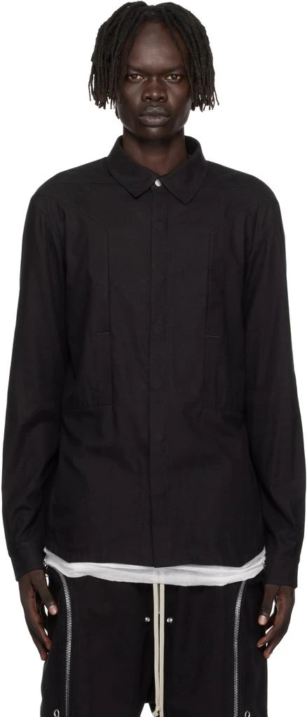 Rick Owens Black Concordians Fogpocket Shirt 1