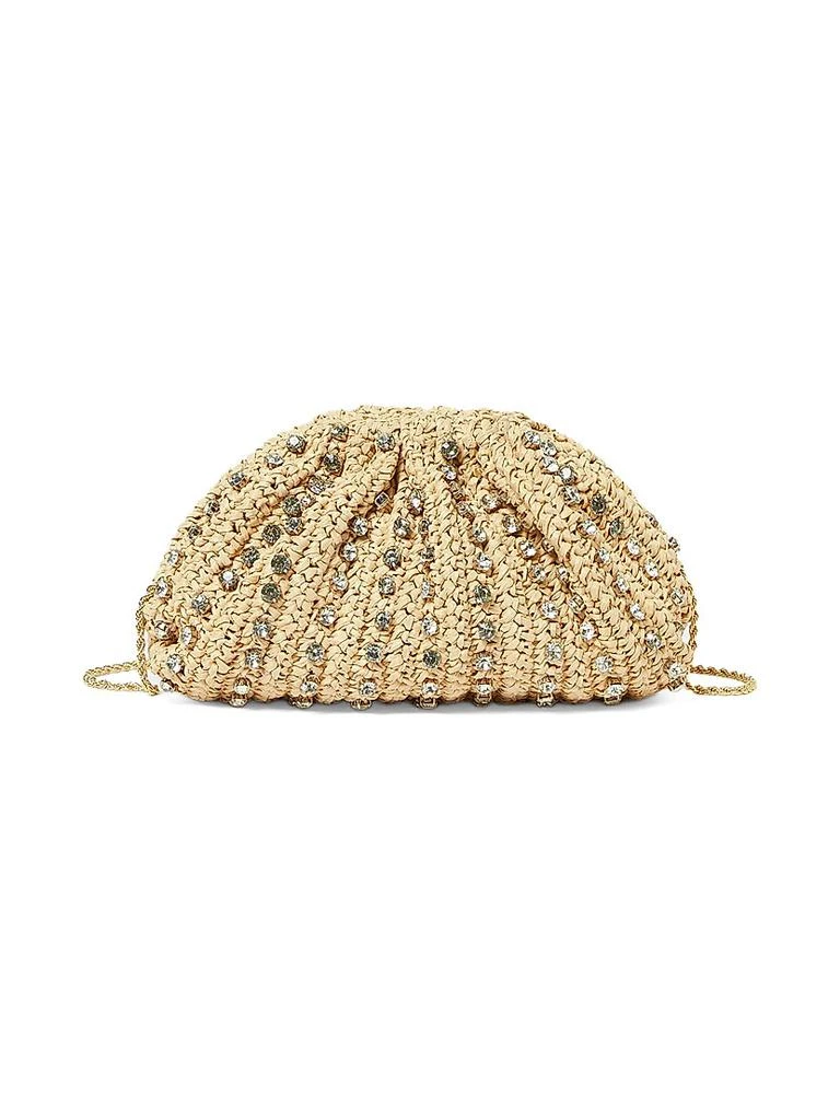 Loeffler Randall Bailey Crystal-Embellished Raffia Bag 1
