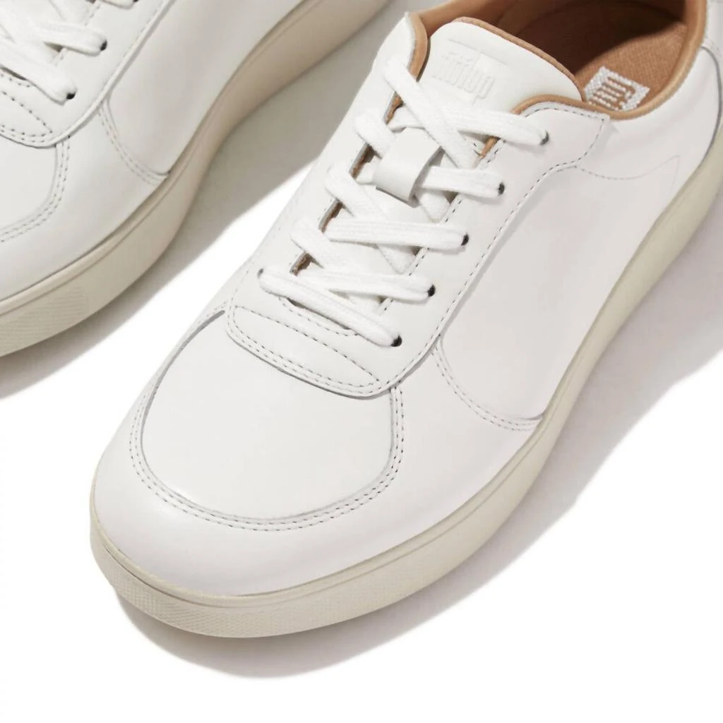 FitFlop Women's Rally Leather Panel Sneaker In Urban White 3