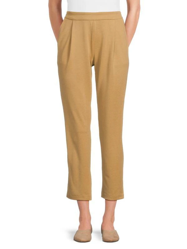 Adrienne Landau Solid Cropped Pants 1